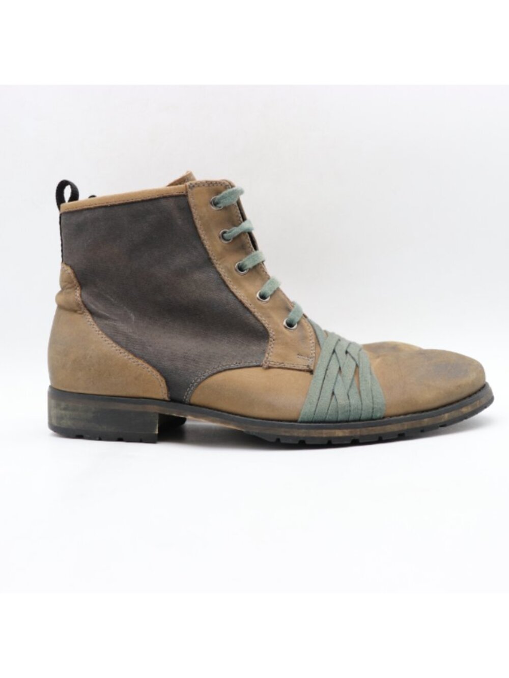 Donald J Pliner Baxter Chukka Boots Men's 11.5 Olive Green Chukka Lace Up